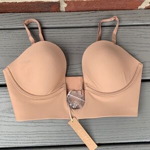 SKIMS Deep Plunge Shapewear Bra